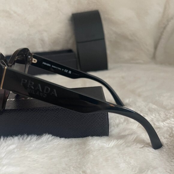 Prada SPR 13Y Havana Acetate Cat-Eye Women's Sunglasses - Picture 6 of 12